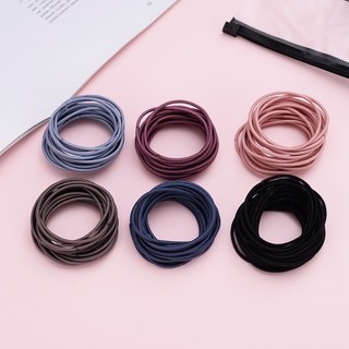 Set Chun Buộc Tóc 100 Cái Trộn Màu (túi zip)