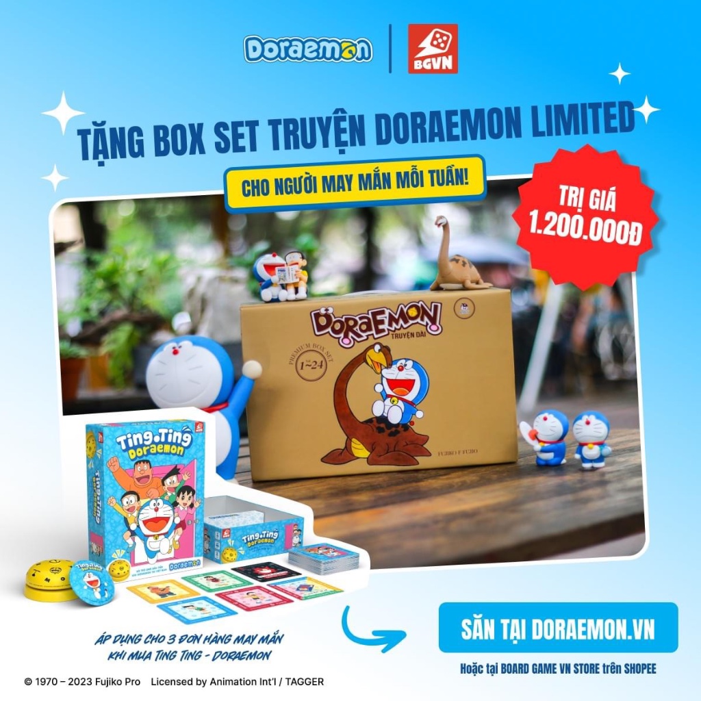 Board Game VN - Ting Ting Doraemon: Bộ trò chơi Doraemon chính thức đầu tiên tại Việt Nam