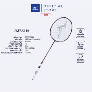 Vợt cầu lông mizuno altrax 81 xanh - đỏ chính hãng
