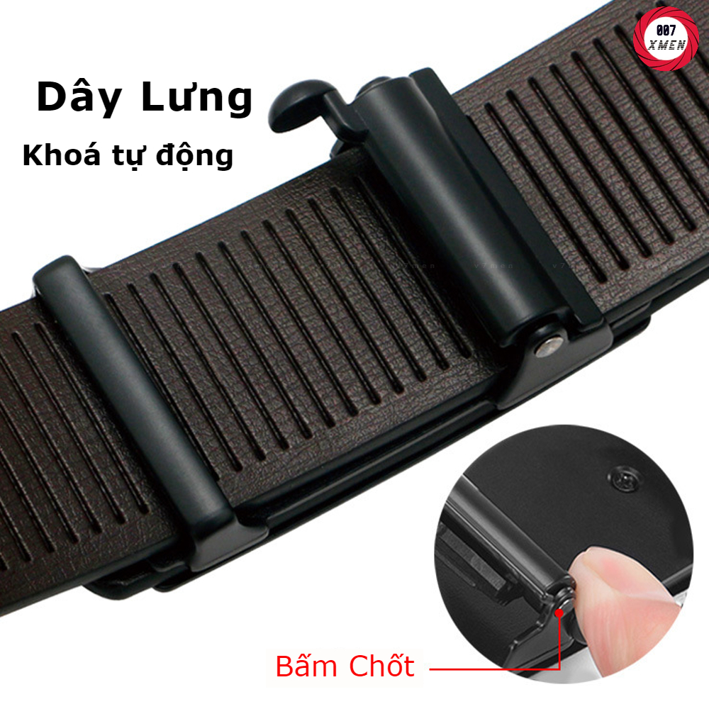 ⚡️ Giá Sốc ⚡️Thắt lưng nam da cao cấp khóa kim loại tự động không gỉ - Cam kết 1 đổi 1 bảo hành 12 tháng