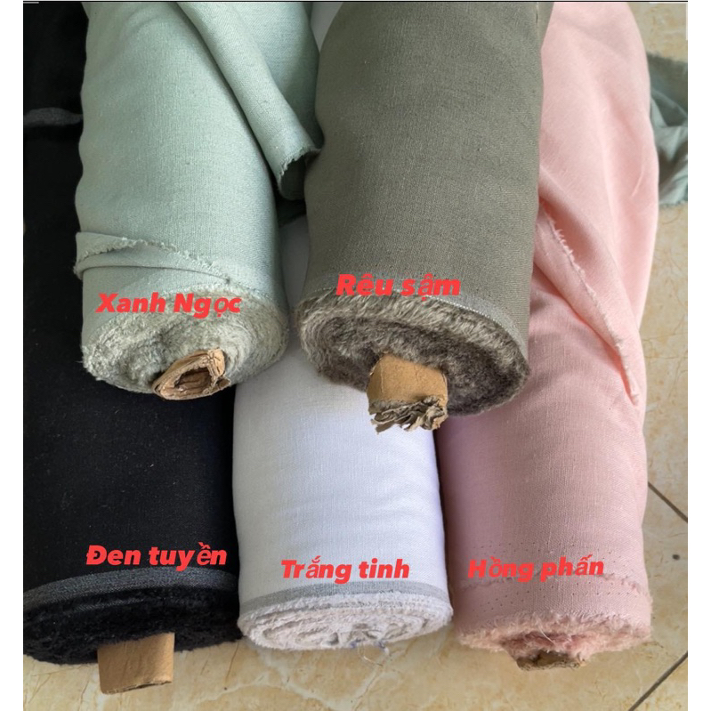 Vải Linen bột , linen tơ - sợi tự nhiên tốt cho làn da( hàng cây)
