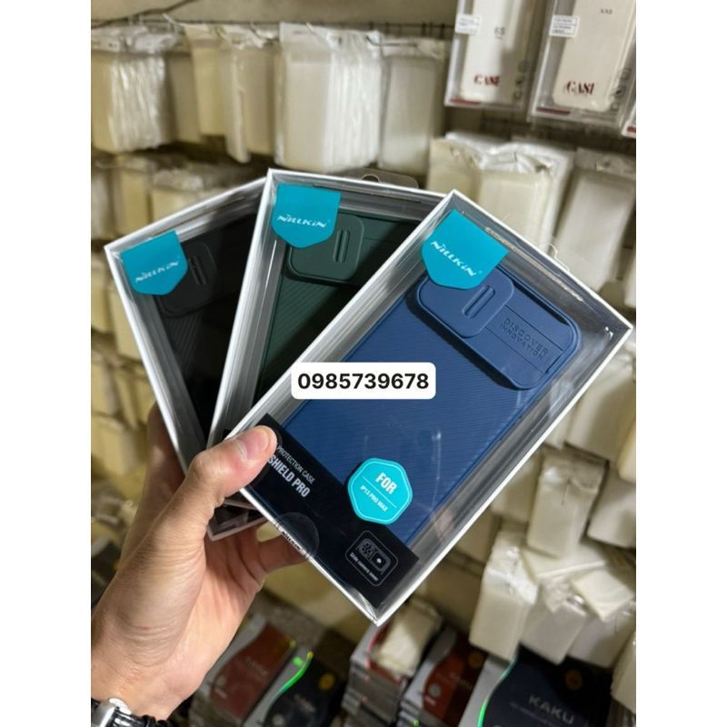 Ốp lưng cho 13 pro max/13/13 pro/ iPhone 12 - iPhone 12 Pro - iPhone 12 Pro Max Nillkin CamShield che camera