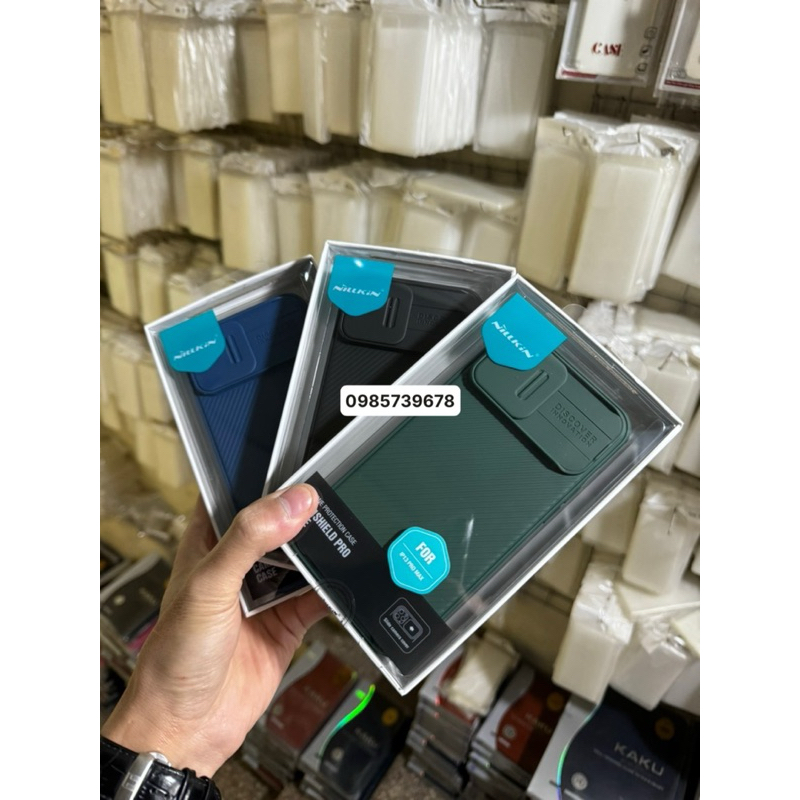 Ốp lưng cho 13 pro max/13/13 pro/ iPhone 12 - iPhone 12 Pro - iPhone 12 Pro Max Nillkin CamShield che camera