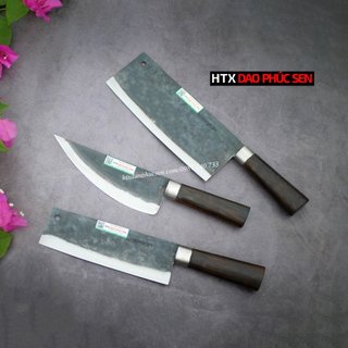 Bộ dao bếp phúc sen thép nhíp CB108