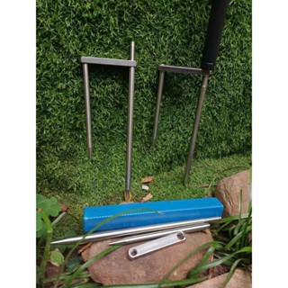 (giá rẻ)-Chân ô cắm đất xịn sò siêu chắc, chân cắm ô inox 24cm và 30cm có hộp đựng gọn gàng