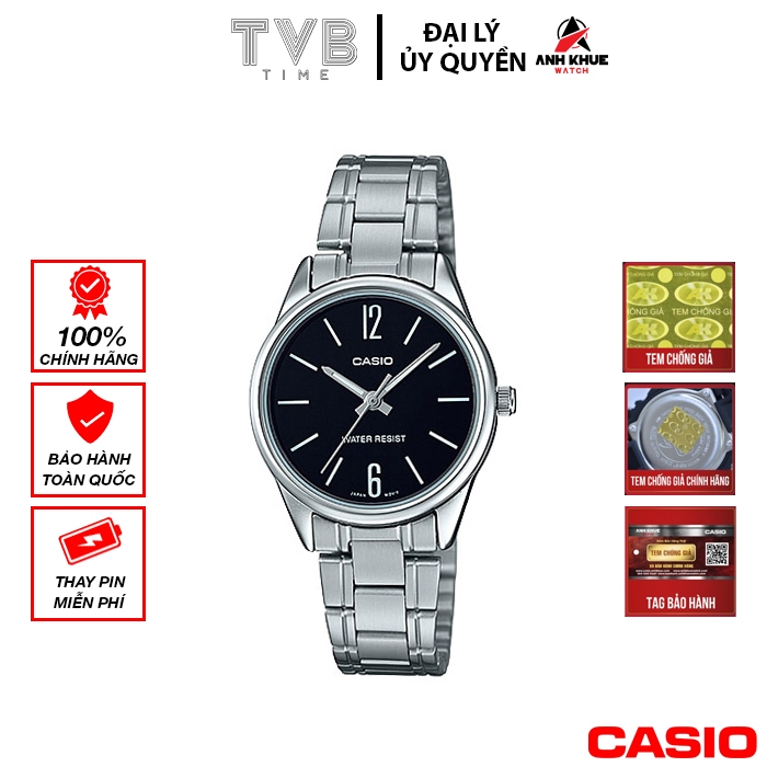 Đồng hồ nữ dây kim loại Casio chính hãng LTP-V005D-1BUDF (28mm)