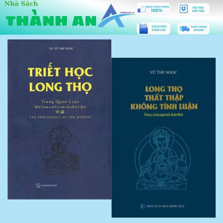 Sách - combo triết học long thọ + long thọ thất thập không tính luận - nhà sách thành an