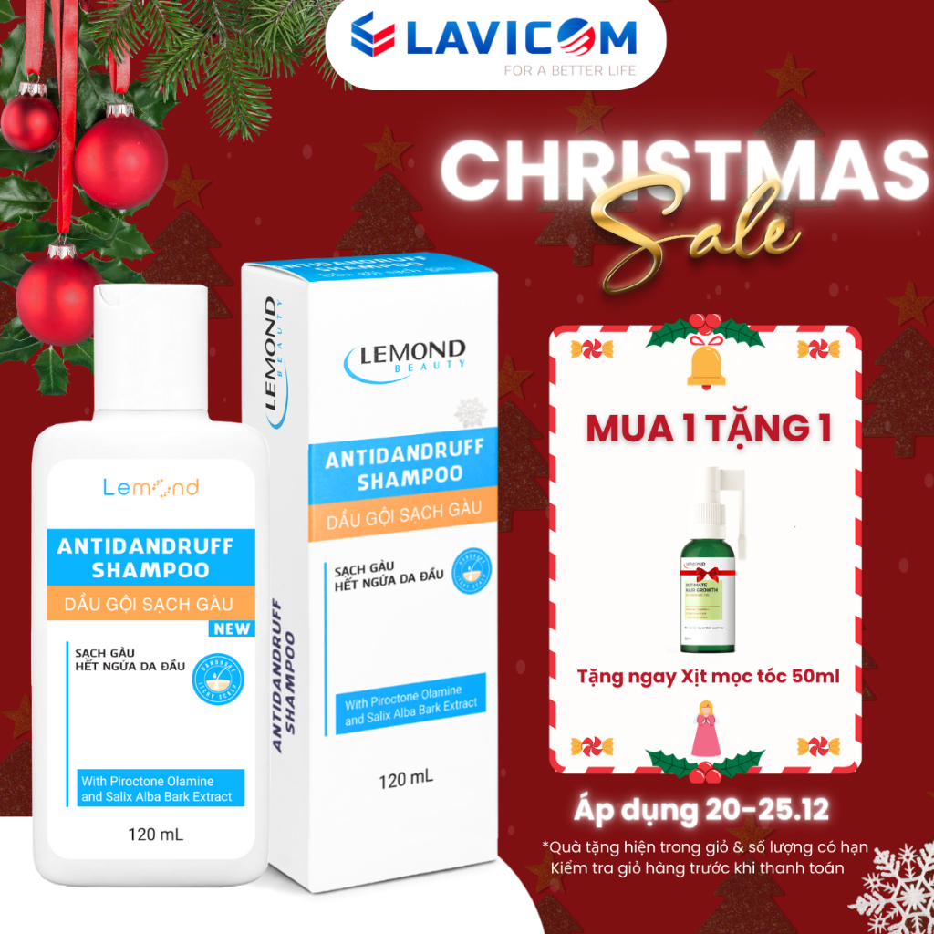Dầu Gội Sạch Gàu ALFASEPT LEMOND 120ml Chống Gàu Ngứa, Giảm Nấm Da Đầu Và Dưỡng Tóc Mềm Mượt