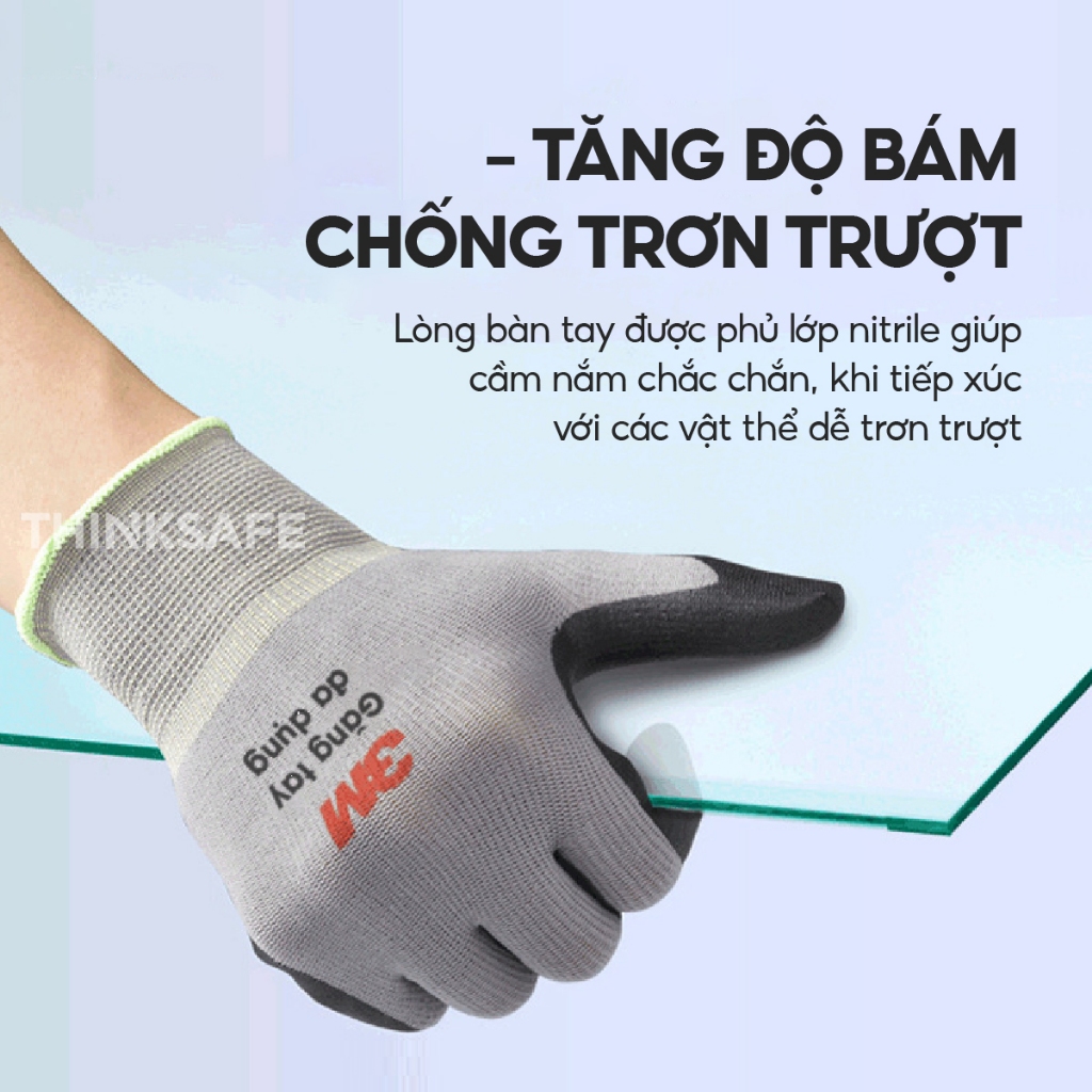 Găng tay lao động 3M bao tay đa dụng dùng trong công nghiệp cơ khí, đi xe máy, chống nắng Găng tay bảo hộ lao động
