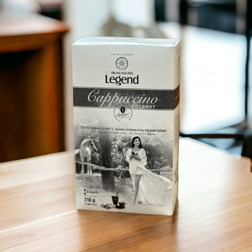 Cà phê Cappuccino Vị Dừa Trung Nguyên Legend( Hộp 12 gói)