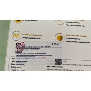 Cáp Sạc Type C to Type C 9FIT cáp bọc dù cứng cáp.