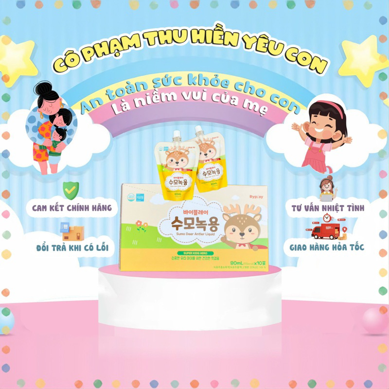 Nước Gạc Hươu Non Tăng Cân Sumo Hàn Quốc - Giúp Bé Ăn Ngon, Tăng Sức Đề Kháng[TẶNG QUÀ ]