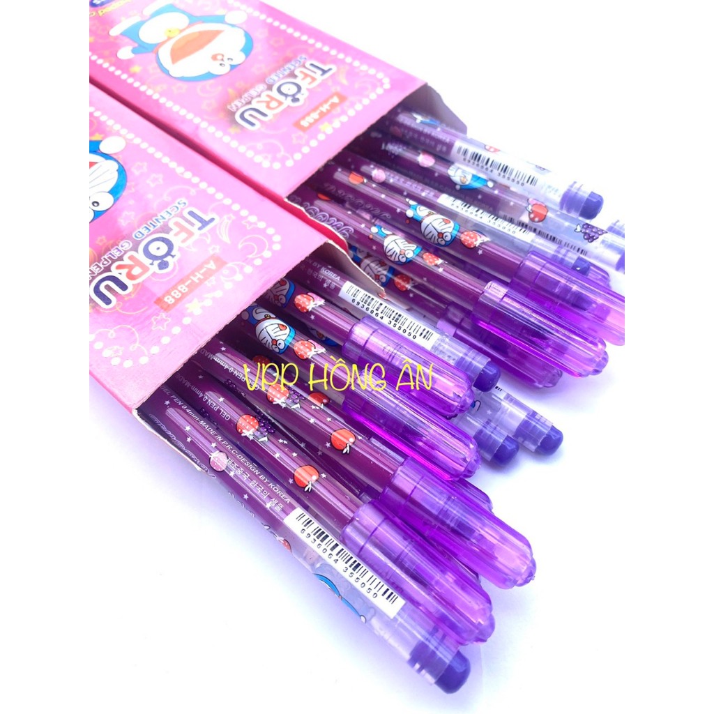 Hộp 12 Cây Bút TFORU Thơm Nho Mực Tím Ngòi 0.38mm