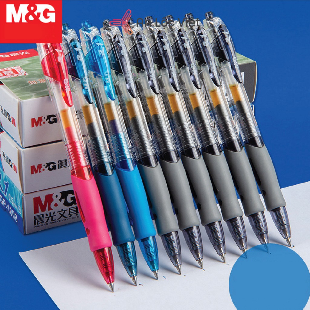Bút Gel Bấm, Bút mực nước MG GP1008 0,5mm - Thương hiệu Bút mực gel cực kỳ chất lượng có ruột thay thế