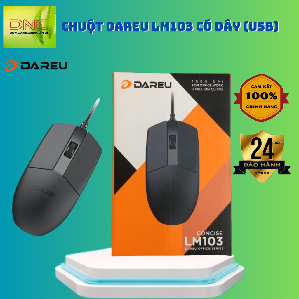 Chuột DAREU LM103 có dây (USB)