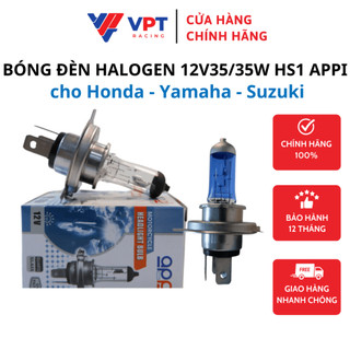 Bóng đèn halogen 12v35/35w hs1 cho honda/ yamaha/ suzuki/ chính hãng appi
