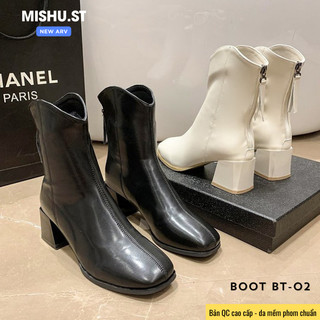[Mis] Boot nữ da mềm BT-Miu2 fullbox bản cao cấp - Bốt nữ đế cao sang chảnh