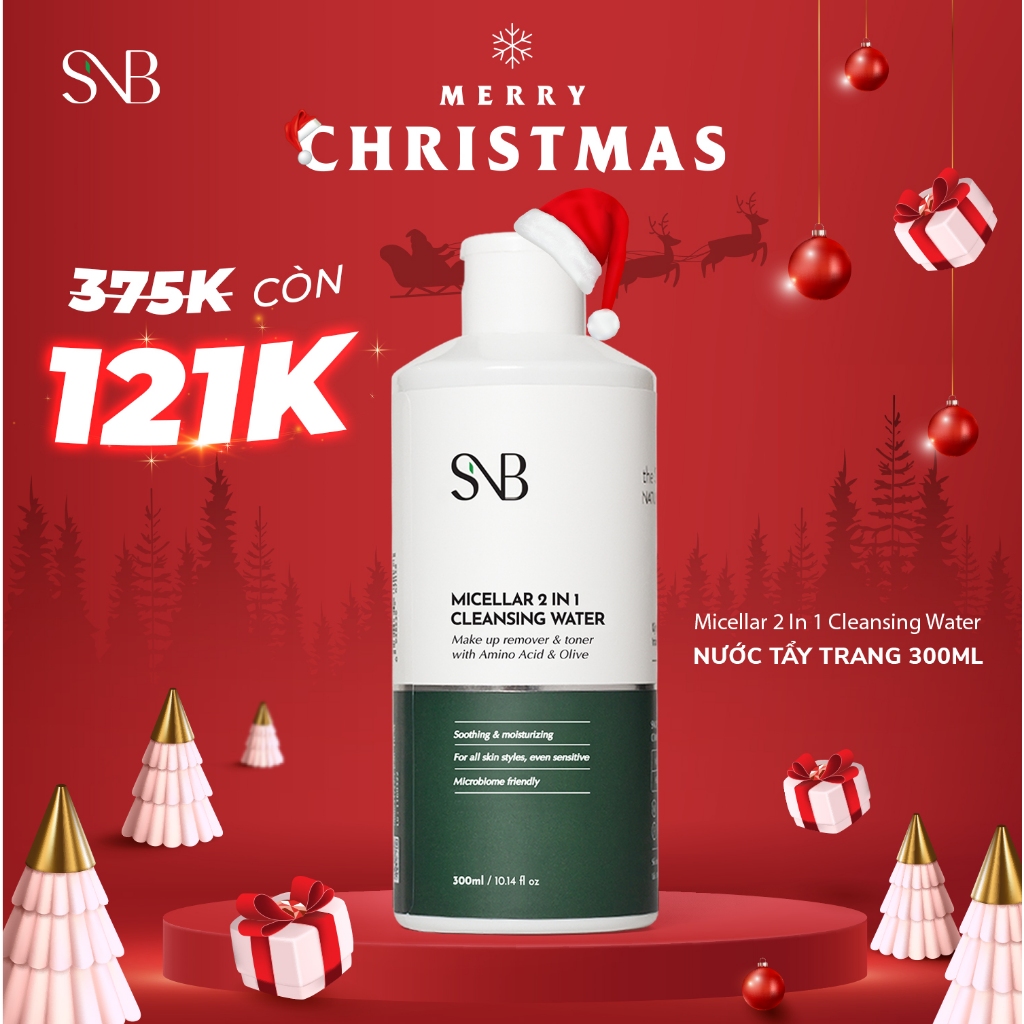 Nước tẩy trang SNB MICELLAR 2 IN 1 CLEANSING WATER 30ml