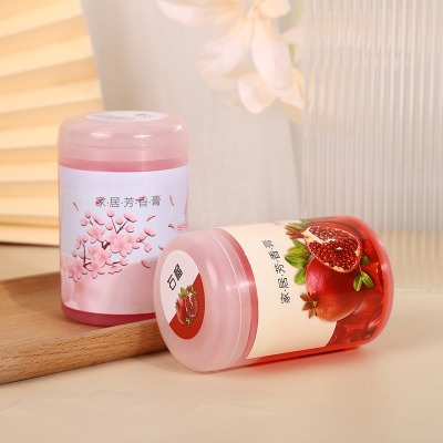 Sáp Thơm Ô Tô Hương Hoa Quả Loại Có Thể Nâng Nắp Hộp Tròn: Thơm Phòng Khách, Phòng Ngủ