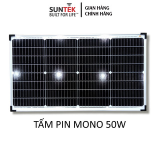 Tấm pin mono năng lượng mặt trời suntek sf32m-50w/18v pv module - hàng chính hãng - bảo hành 10 năm