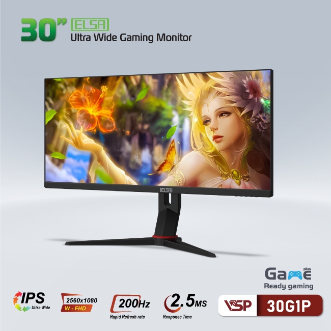 Màn Hình Ultrawide Gaming ELSA 30G1P - 2K - 200hz