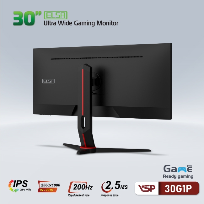Màn Hình Ultrawide Gaming ELSA 30G1P - 2K - 200hz