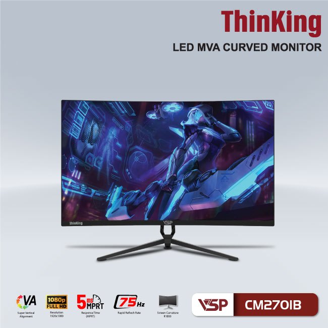 Màn Hình Cong LCD Thinking VSP 27 inch CM2701B