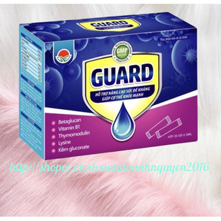 Tăng sức đề kháng guard - hộp 20 gói * 10ml - hỗ trợ tăng cường sức đề kháng , giúp cơ thể khỏe mạnh