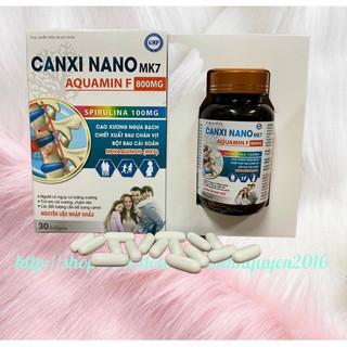 CALCI NANO MK7 - Lọ 30 viên  - Giúp xương chắc khỏe , cải thiện tình trạng loãng xương