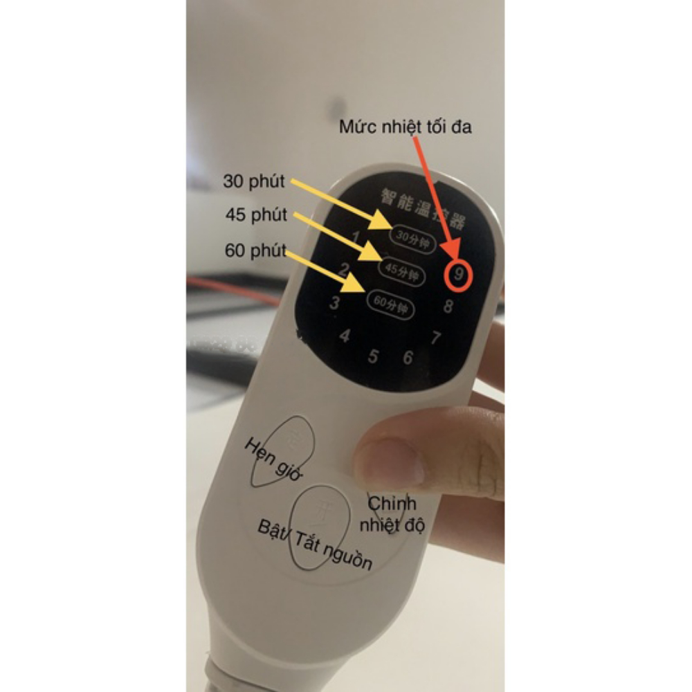 Thảm Ngải Cứu Đông Y Sưởi Nhiệt 9 Cấp - Đệm Điện Ngải Cứu Trung Quốc