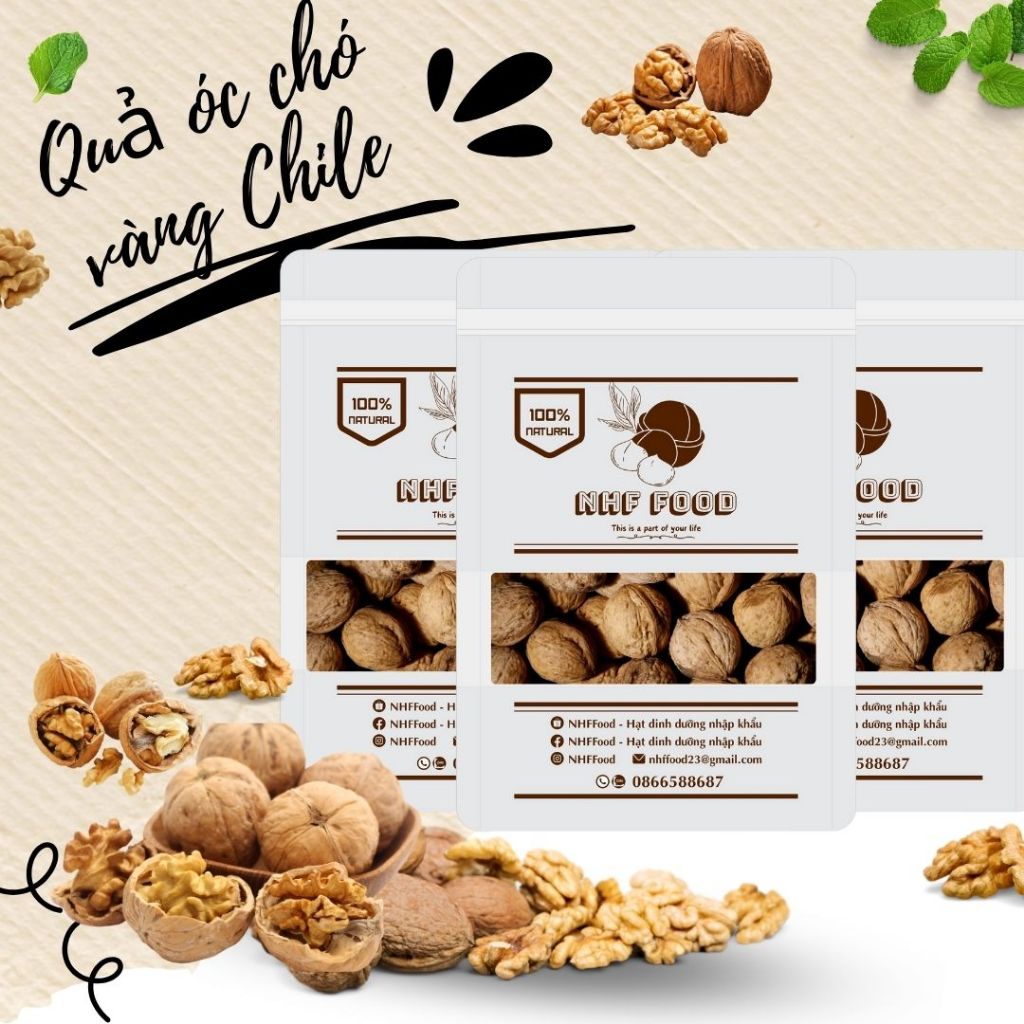 500g QUẢ ÓC CHÓ VÀNG NHẬP KHẨU CHILE (NGUYÊN VỎ)