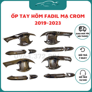 Ốp tay nắm, hõm cửa xe Vinfast Fadil 2019-2020-2021-2023-2024 mẫu mạ crom cao cấp