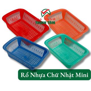 Rổ nhựa nhỏ chữ nhật no.198/ 19 x 13 x 6cm