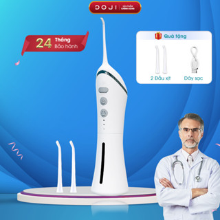 Máy tăm nước DOJI 3 chế độ, chống thấm nước, công suất mạnh, tặng kèm 2 đầu xịt, dây sạc