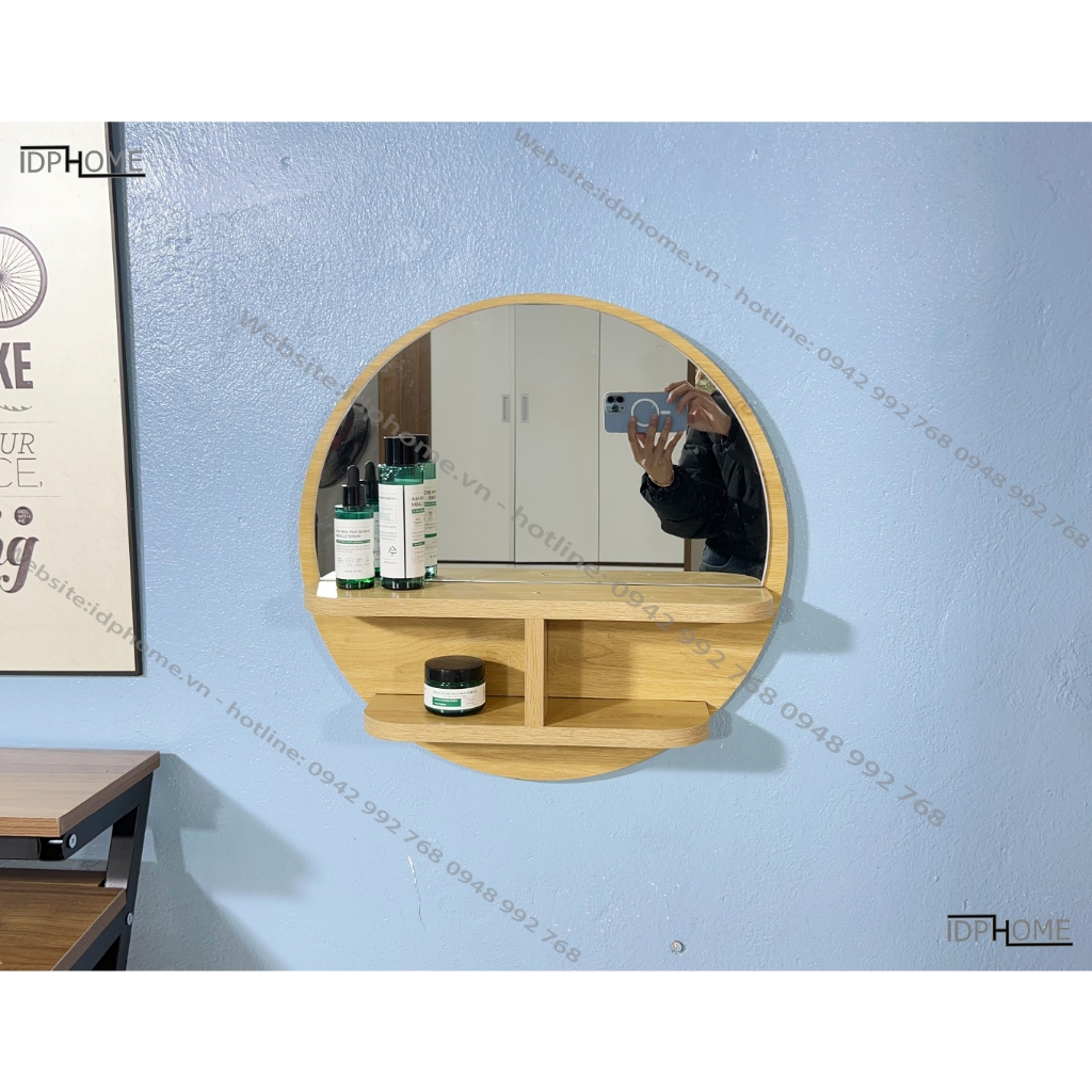 Gương treo tường, gường tròn decor SP6803