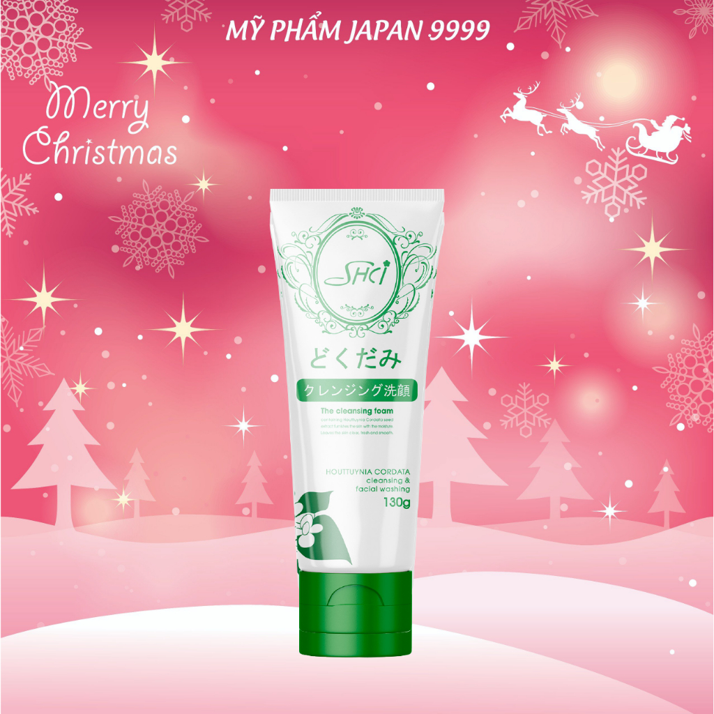 Sữa Rửa Mặt Tẩy Trang Chiết Xuất Diếp Cá SHCI The Cleansing Foam 130G (Combo Sữa Rửa Mặt Và Set 24mL)