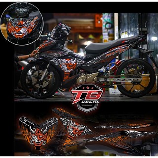 Tem trùm & tem rời exciter 150 yakuza đen