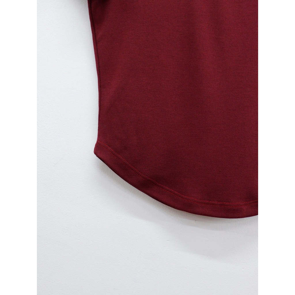 C3984 - Áo thun croptop cổ tròn tay ngắn vạt bầu trơn