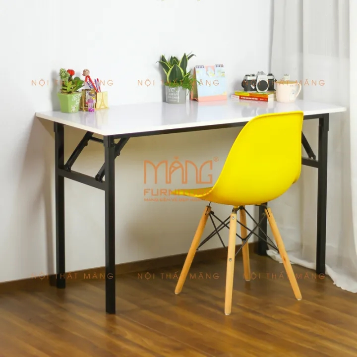 Bàn làm việc, (Đã lắp sẵn) xếp gọn tiện lợi cho văn phòng, học tập làm việc, bàn ăn.. cứng cáp, đa năng