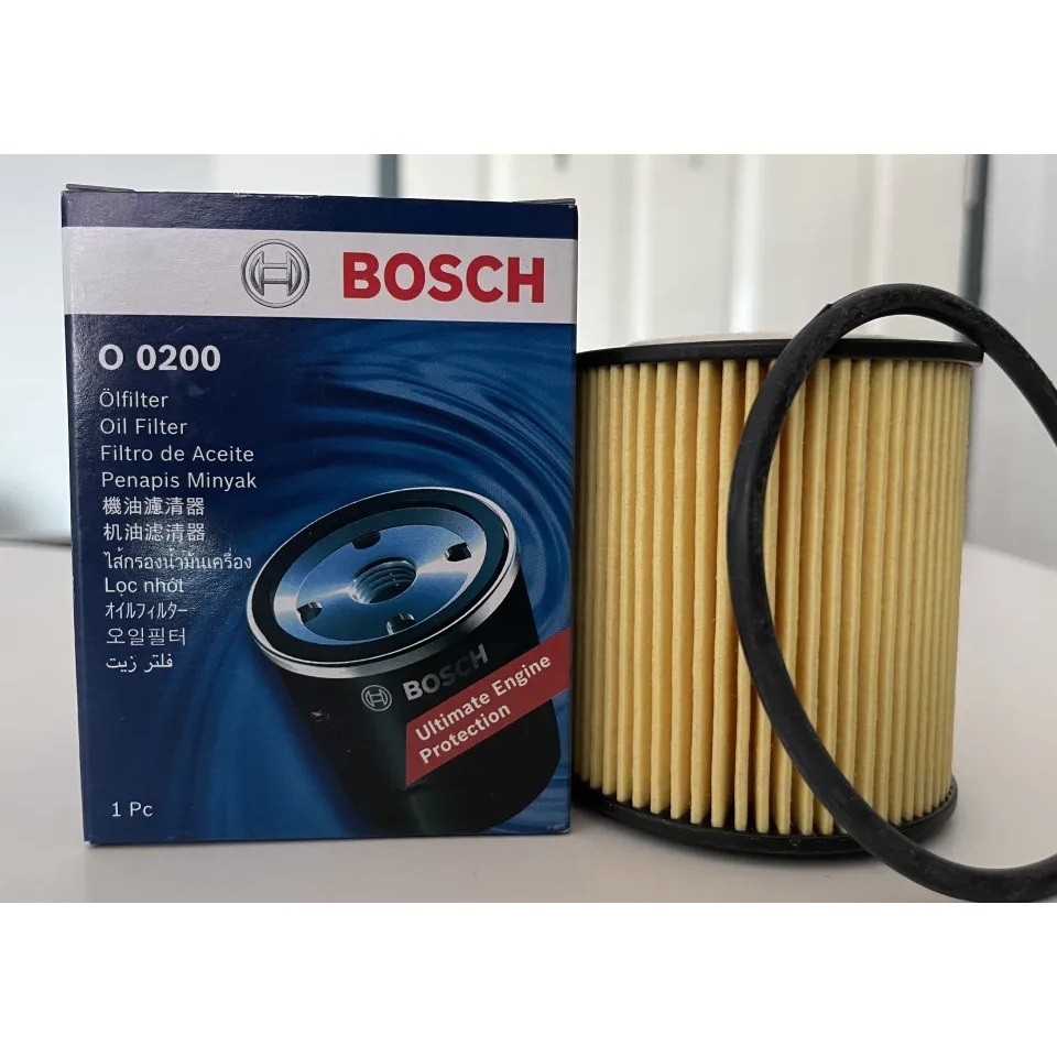 Lọc Nhớt Động Cơ - Lọc Giấy BOSCH O 0200 Cho Xe Ranger Raptor 2.0 (19 -), Ranger 2.2/3.2 (13 - 18), Everest 2.0 (22 -)..