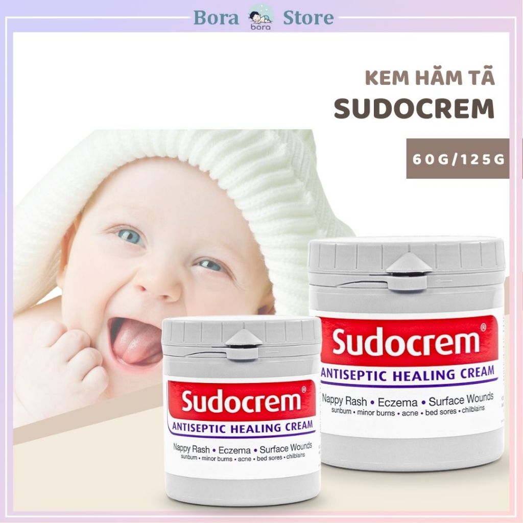 Kem hăm tã SudoCrem UK cho bé 60g/125g, kem hăm cho bé sơ sinh hiệu quả