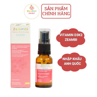 Vitamin D3K2 Zeambi dạng xịt nhập khẩu Anh Quốc cho bé