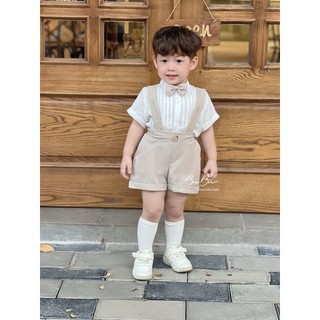 𝐒𝐞𝐭 𝐘𝐞̂́𝐦 - Set Phong Cách Hàn Cho Bé Trai BB06 (Ảnh chính chủ)
