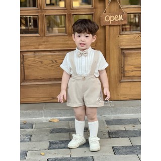 𝐒𝐞𝐭 𝐘𝐞̂́𝐦 - Set Phong Cách Hàn Cho Bé Trai BB06 (Ảnh chính chủ)