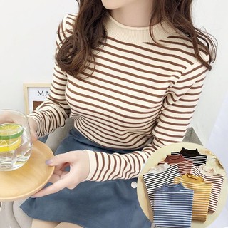 Áo Len Nữ Giữ Nhiệt Cổ Cao 3 Phân Kiểu Dáng Hàn Quốc Tôn Dáng