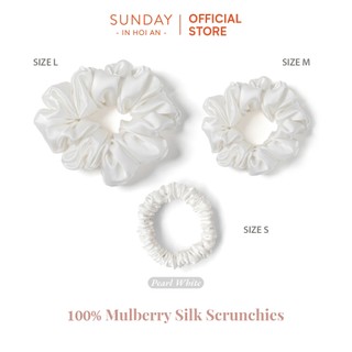 Set 3 Buộc Tóc Lụa Mulberry S, M & L SUNDAY