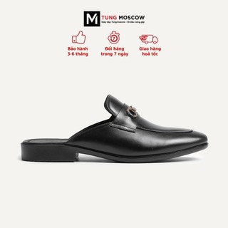Giày sục nam, sục nam da bò cao cấp trơn nhẵn đai cài kim loại chắc chăn, thời trang dễ phối đồ - SP005990