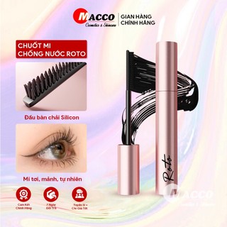 Chuốt mi roto đầu cọ silicon chuốt mi siêu tơi, mi dày dài tự nhiên, sợi fiber giúp lông mi dày, dài