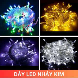 Dây đèn led nháy trang trí trong nhà cây thông noel giáng sinh đào mai quất tết (Nhiều hình)mã 26001