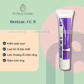 [Chính Hãng] Chấm mụn 5% Benzoyls Peroxide Benzac 15g